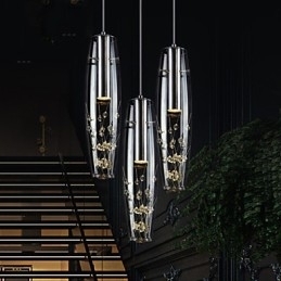 Mini estilo contemporâneo moderno luminária pendente de metal galvanizado para crianças