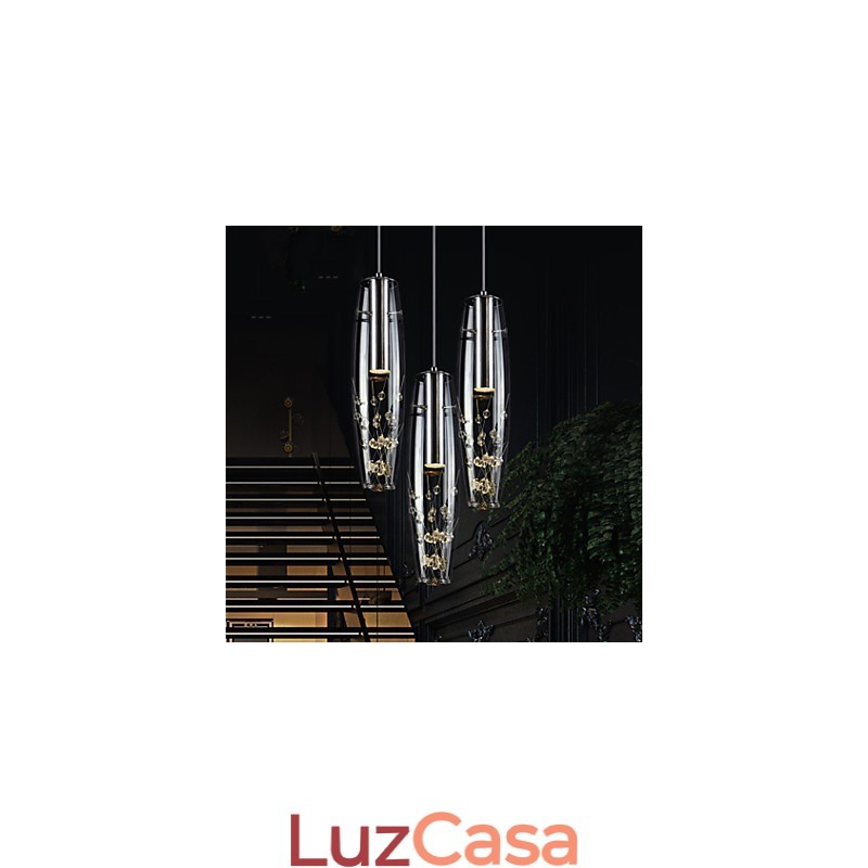 Mini estilo contemporâneo moderno luminária pendente de metal galvanizado para crianças