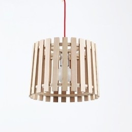 Luminárias pendentes estilo mini moderno contemporâneo madeira