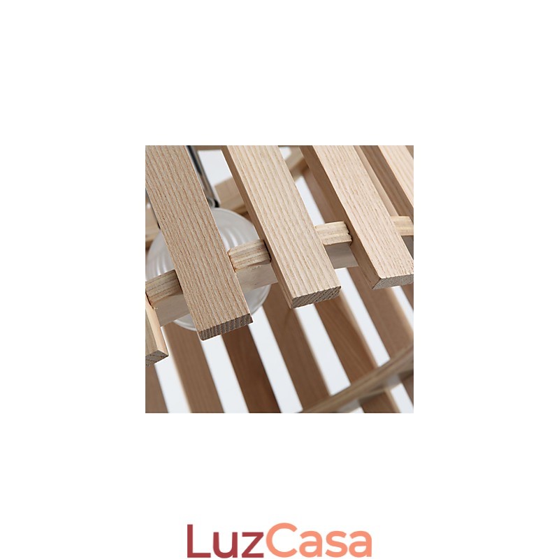 Luminárias pendentes estilo mini moderno contemporâneo madeira