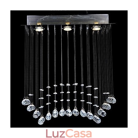 Montagem embutida tradicional clássica em metal cristal cromado Montagem embutida tradicional clássica em metal cristal cromado