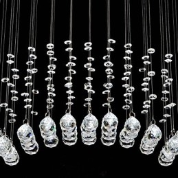 Montagem embutida tradicional clássica em metal cristal cromado