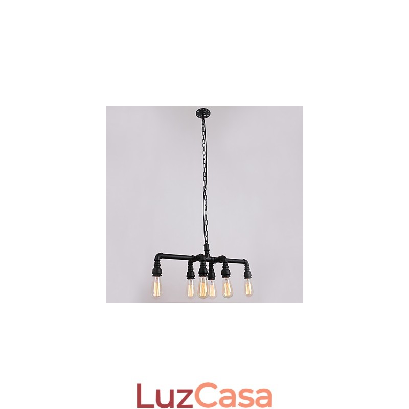 Cachimbo de água Retro Plating Light Painting Pendant