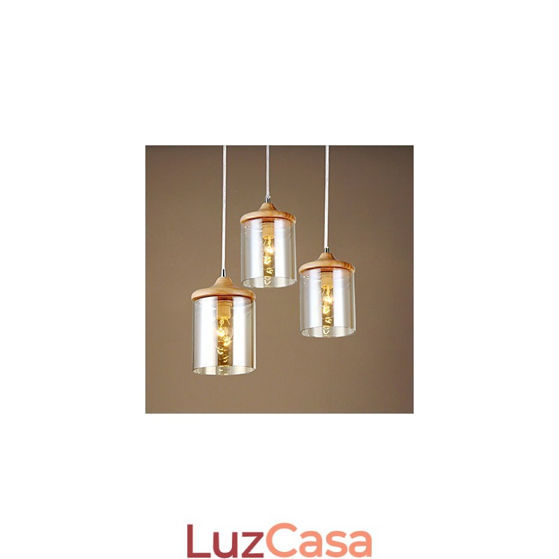 Luminária pendente pequena Glass Art