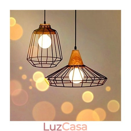 Lustre de ferro estilo gaiola retrô americano Lustre de ferro estilo gaiola retrô americano