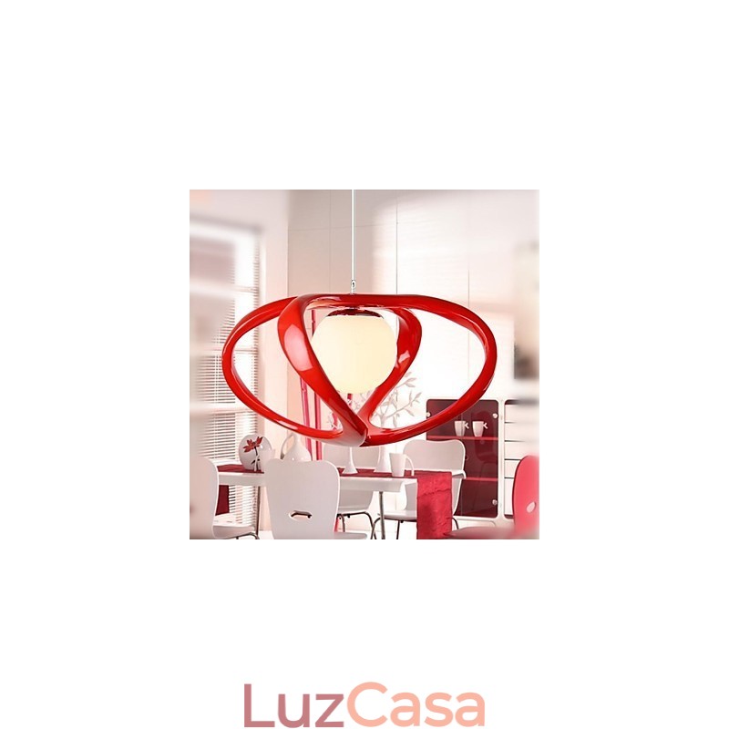 Luminárias pendentes modernas contemporâneas de resina