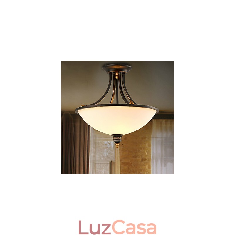 Lustre de metal galvanizado estilo mini contemporâneo moderno