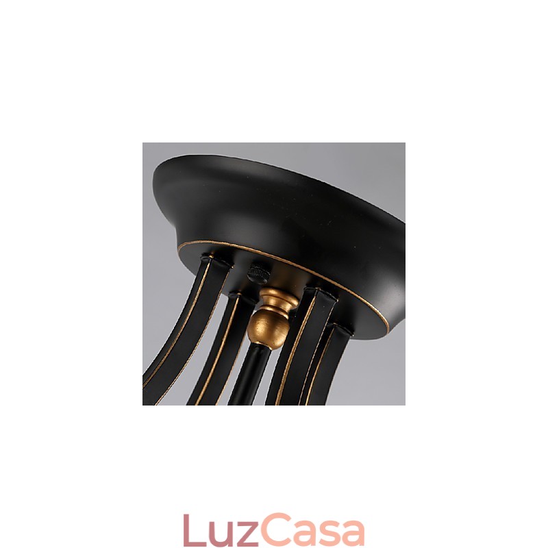 Lustre de metal galvanizado estilo mini contemporâneo moderno