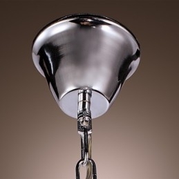 Luminária pendente de metal galvanizado estilo mini cristal contemporâneo moderno