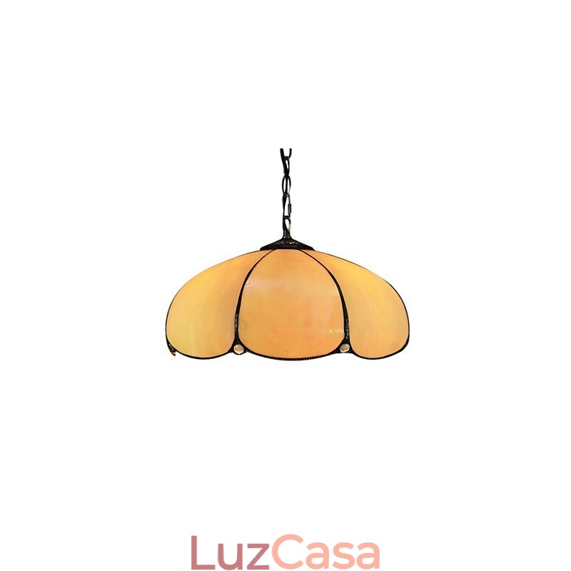 2 Luzes Pendentes Luzes Laranja