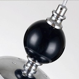 Luminária pendente redonda clássica moderna de futebol com 3 luzes