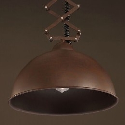 Abajur de ferro forjado preto flexível lustre industrial armazém café tampa abajur lustre