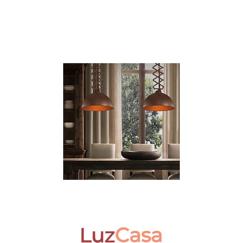Abajur de ferro forjado preto flexível lustre industrial armazém café tampa abajur lustre