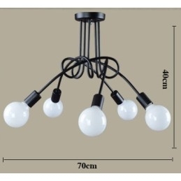 Luminárias pendentes modernas contemporâneas de metal