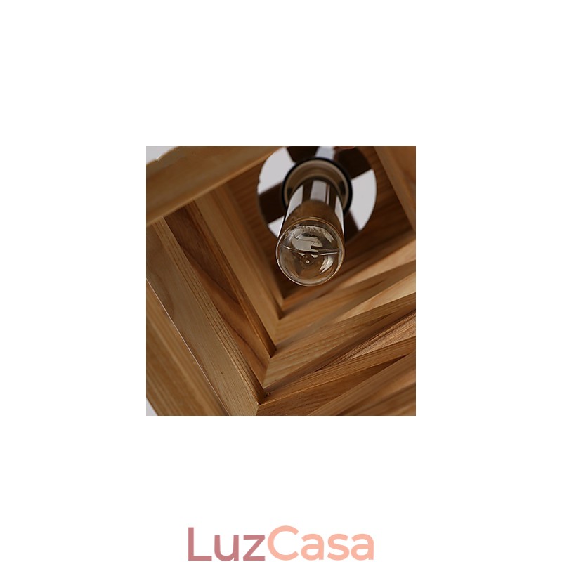 Luzes Pendentes Country Madeira Bambu