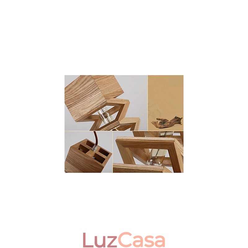 Luzes Pendentes Country Madeira Bambu
