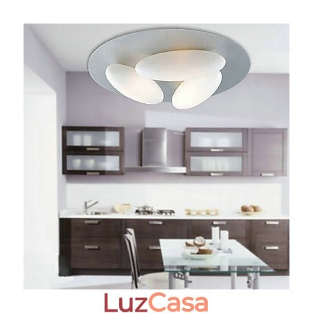 Luminária de teto minimalista inspirada na natureza com 3 cúpulas de ovos Luminária de teto minimalista inspirada na natureza com 3 cúpulas de ovos