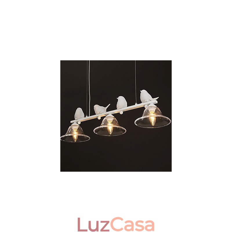 Luminária pendente de vidro moderna Luminária pendente simples Luminária pendente de café