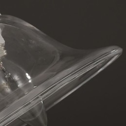 Luminária pendente de vidro moderna Luminária pendente simples Luminária pendente de café