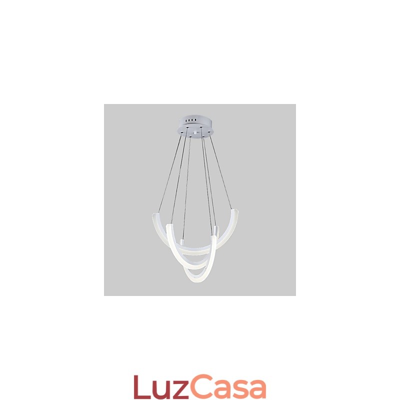 Luminária pendente moderna em acrílico com design contemporâneo