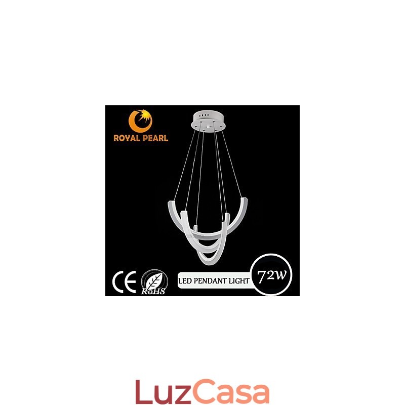 Luminária pendente moderna em acrílico com design contemporâneo