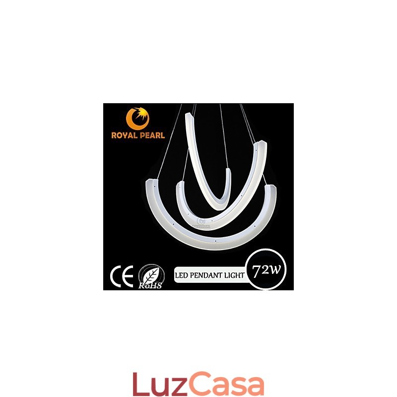 Luminária pendente moderna em acrílico com design contemporâneo