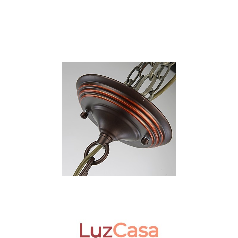 Lustre 4 Luzes Tradicional Clássico Vintage Metal