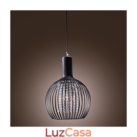 Luminária pendente moderna contemporânea de cristal estilo mini galvanizada Luminária pendente moderna contemporânea de cristal estilo mini galvanizada