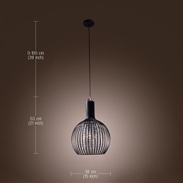 Luminária pendente moderna contemporânea de cristal estilo mini galvanizada
