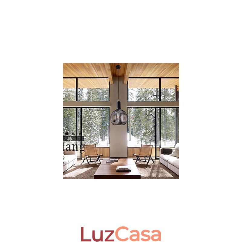 Luminária pendente moderna contemporânea de cristal estilo mini galvanizada