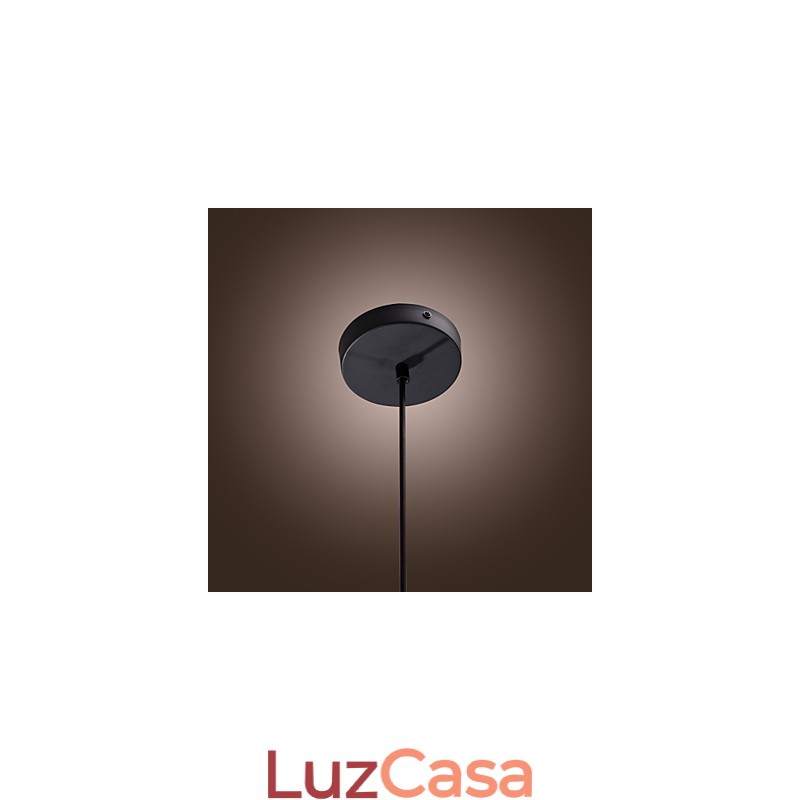 Luminária pendente moderna contemporânea de cristal estilo mini galvanizada