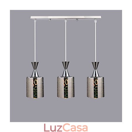 Dream Laser Gravação Cromado luminária 3 Reta Dream Laser Gravação Cromado luminária 3 Reta