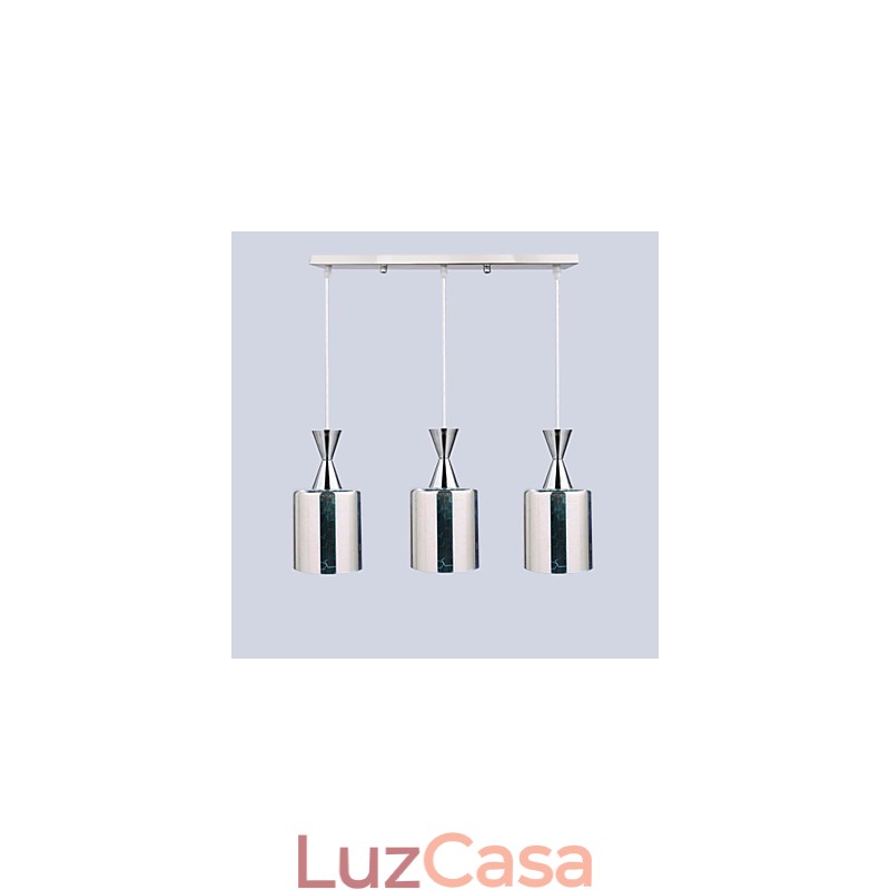 Dream Laser Gravação Cromado luminária 3 Reta