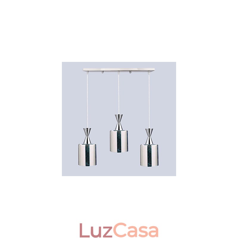 Dream Laser Gravação Cromado luminária 3 Reta