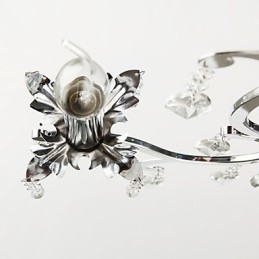 Lustre de Cristal com 3 Luzes em Metal