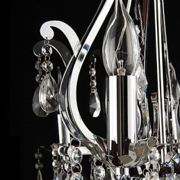 Lustre de Cristal com 3 Luzes em Metal