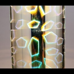 Dream Laser Gravação Cromado lâmpada 3 Reta