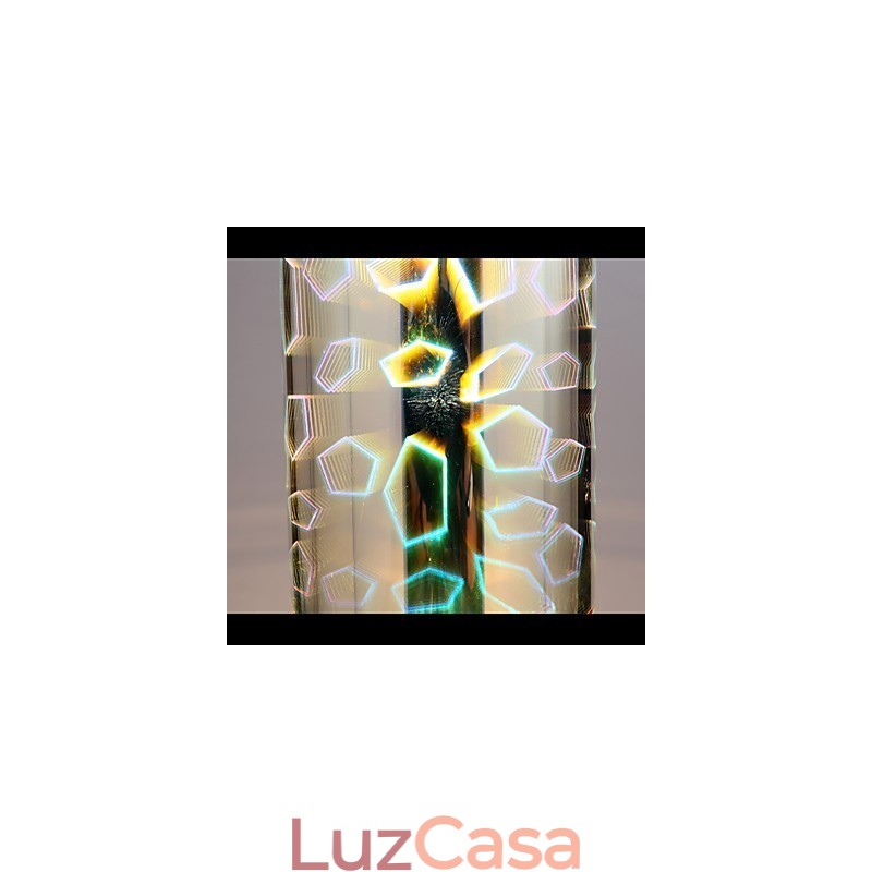 Dream Laser Gravação Cromado lâmpada 3 Reta