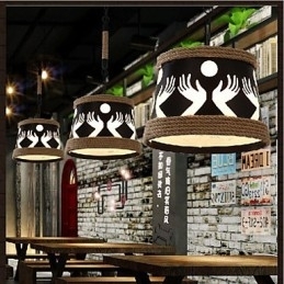 Hemp American Retro Café Lustre Pastoral Simples