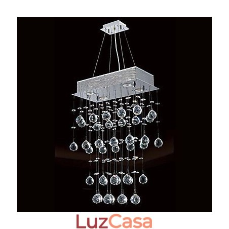 Lustre moderno contemporâneo de cristal estilo mini galvanizado montagem embutida Lustre moderno contemporâneo de cristal estilo mini galvanizado montagem embutida