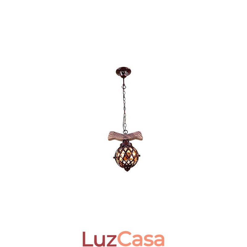 Lustre Pendente Mini Estilo Tradicional Clássico Country Globe