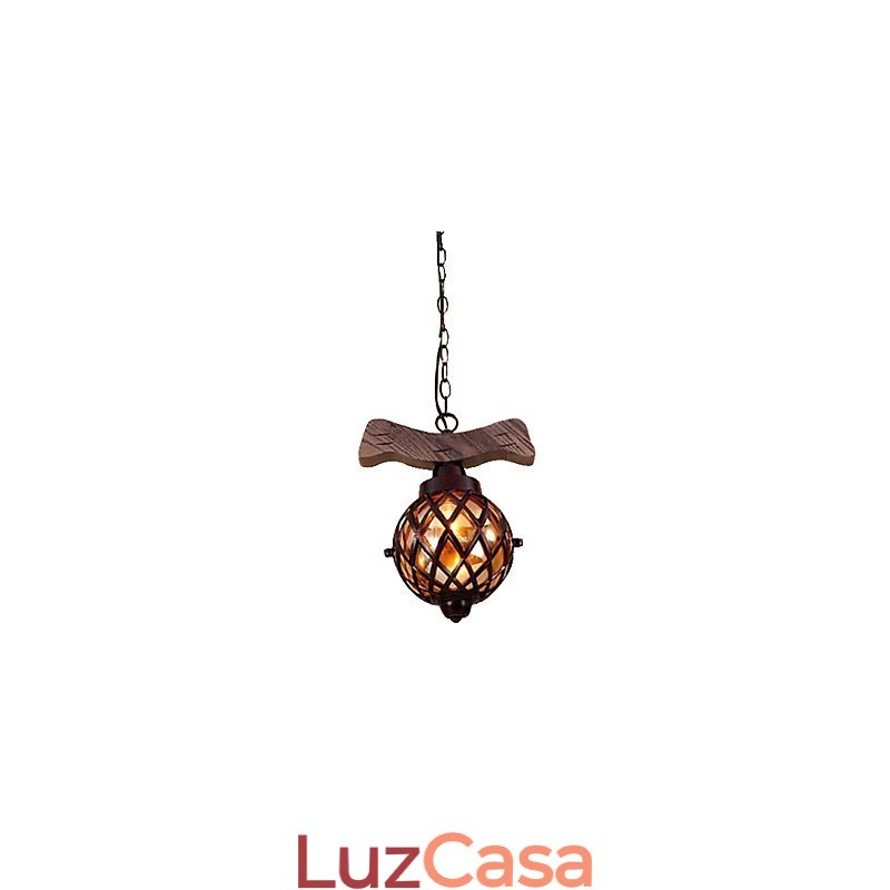 Lustre Pendente Mini Estilo Tradicional Clássico Country Globe