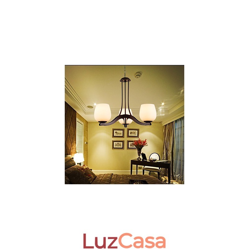 Lustre de metal tradicional clássico retrô estilo mini pintura