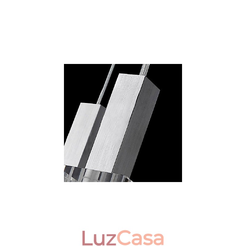 Luminária pendente de cristal três
