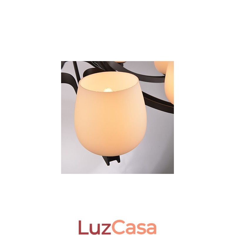 Lustre de metal tradicional clássico retrô estilo mini pintura