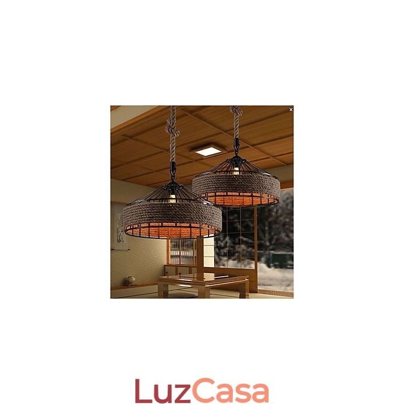 2 Light Country Designers Outros Lustre de Metal Pendente Luz