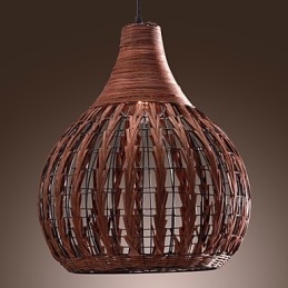 Luminária pendente estilo lanterna country mini com pintura
