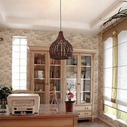 Luminária pendente estilo lanterna country mini com pintura