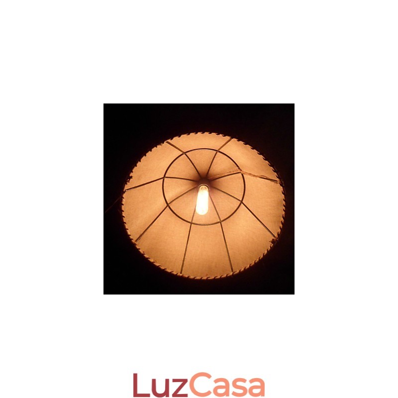 Pendente de luz retrô estilo norte-americano com abajur de tecido