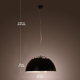 Luminária pendente moderna contemporânea com pintura em tigela